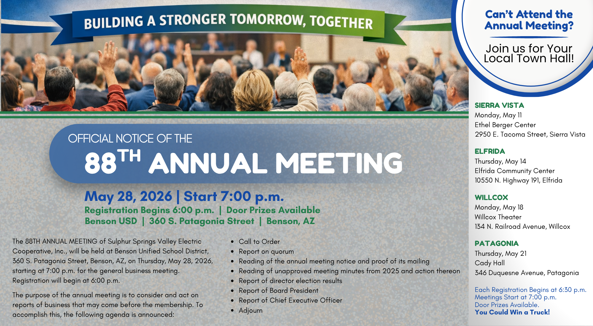 2026 Annual Meeting promotional graphic
